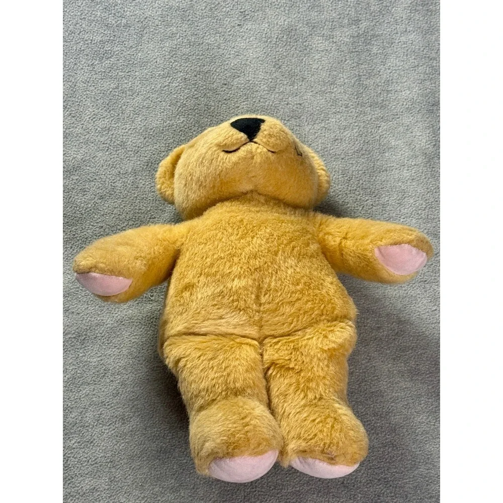 Ralph Lauren Romance Teddy Bear Plush Gold Tan Pink Paws Collectible 12 inch